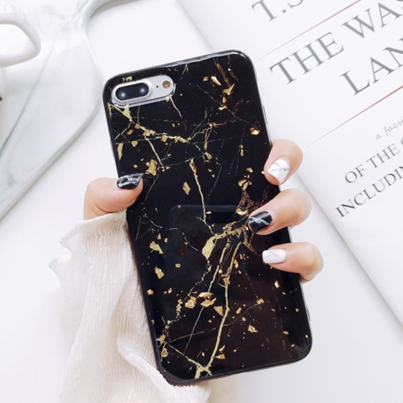 Accessories - NEW iPhone X/7/8/7+/8+ Luxury Glitter Marble Case